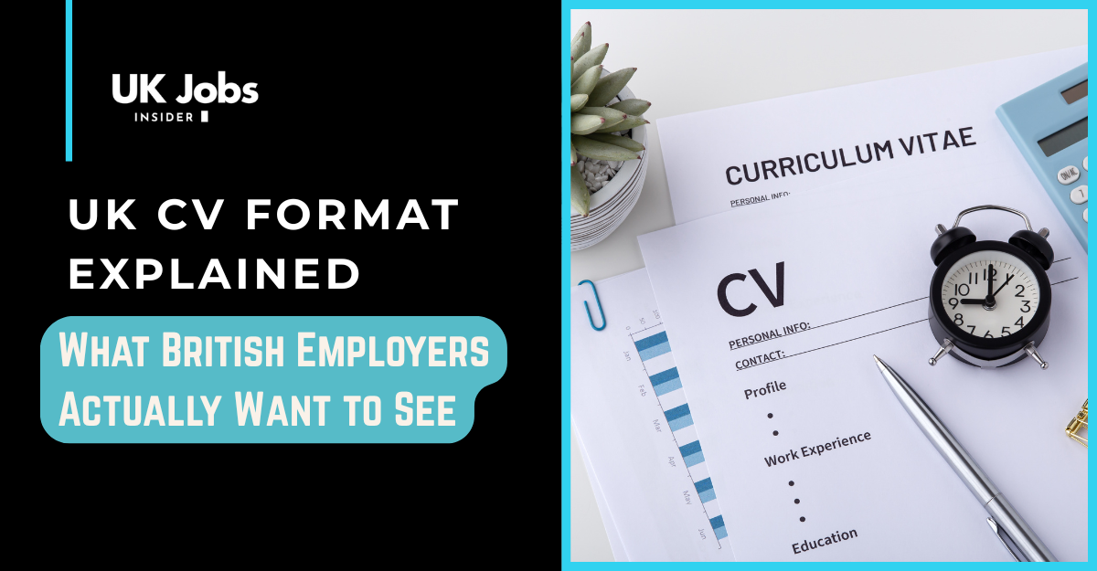 UK CV Format Explained: What British Employers Actually Want to See